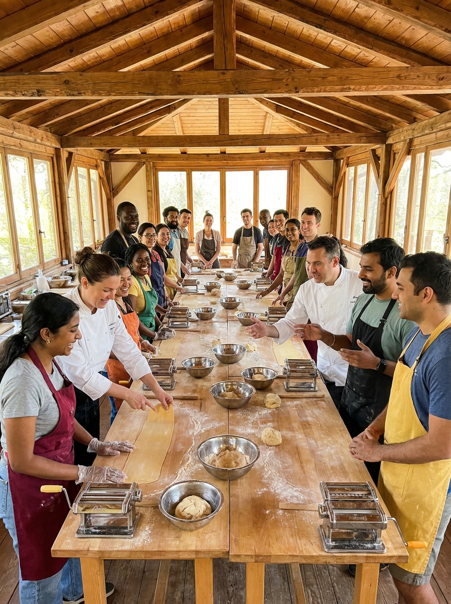 Group cooking class