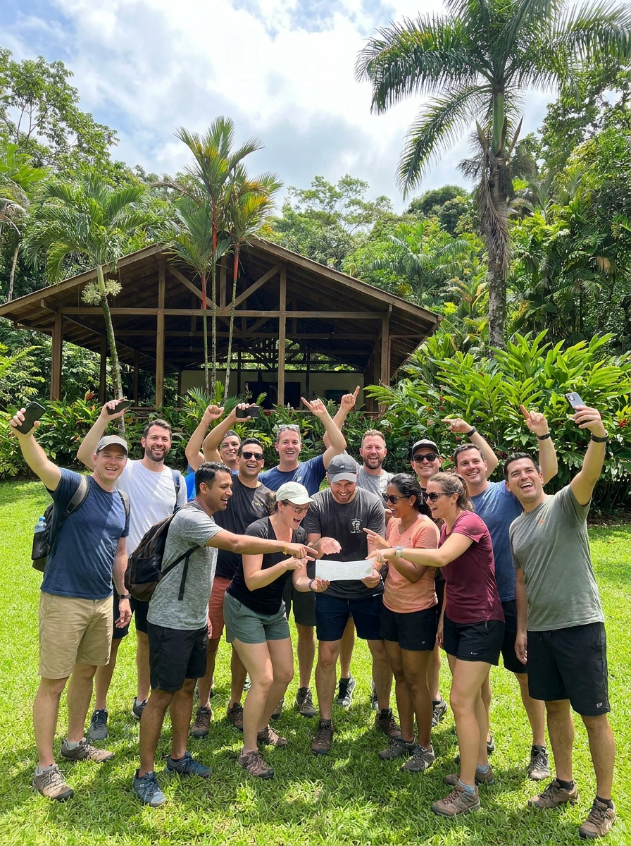Outdoor team challenge