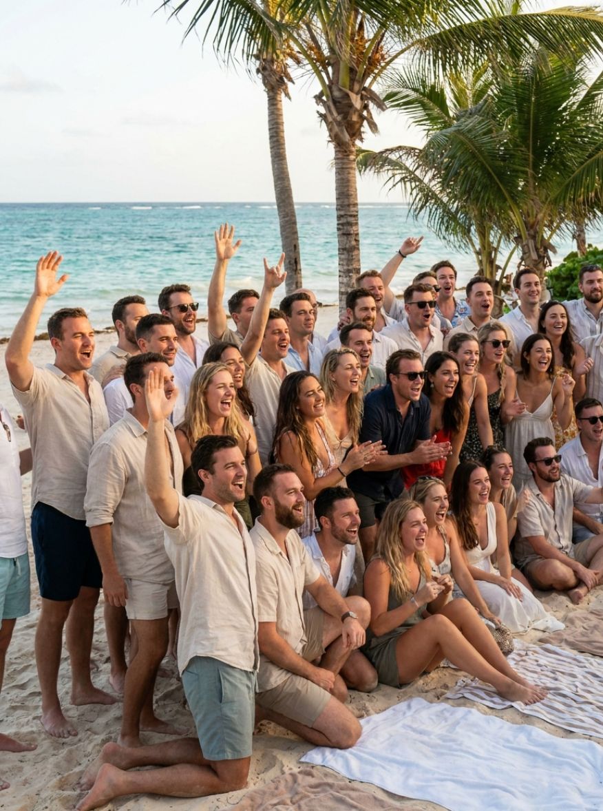 Corporate retreat - team gathering
