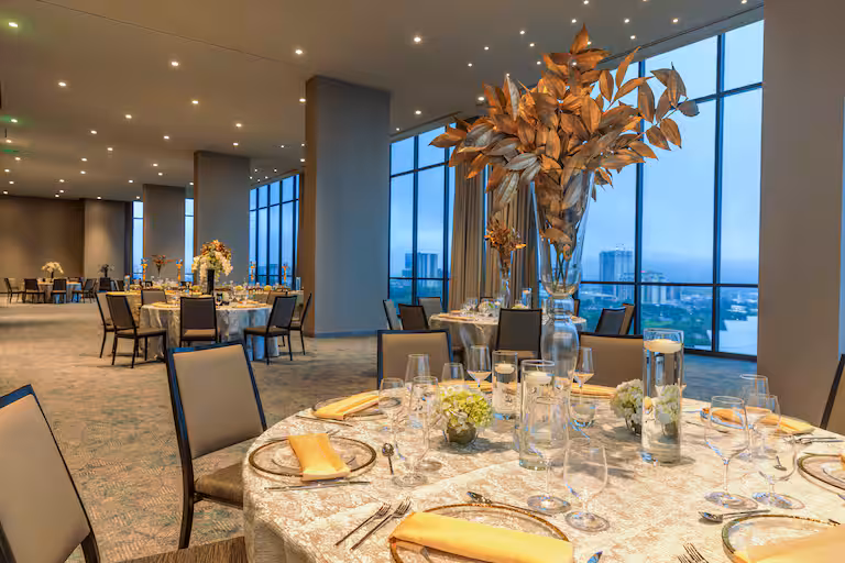 Conference venue interior